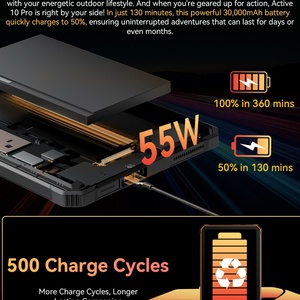 Blackview Rugged <b>Tablet</b> PC 5G Pad Camping Light 55W Fast Face Unlocked 30000mAh 12+256GB <b>Android</b> 14 Tab Blackview Active <b>10</b> Pro - Product Image 5