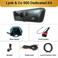 Pour Lynk & Co 900 H8 Pro : Caméra de tableau de bord avec rétroviseur intelligent, streaming 2K, écran 8,2 pouces, double objectif avant et arrière, certifiée CE FCC, qualité usine OEM