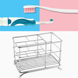 <span class=keywords><strong>Porta</strong></span> spazzolino da bagno in <span class=keywords><strong>acciaio</strong></span> inossidabile <span class=keywords><strong>porta</strong></span> dentifricio supporto accessori da bagno Organizer - Product Image 3