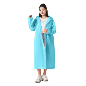 One-time Use Thickened Extended One-Piece Hooded <strong>Raincoat</strong> for Adults Portable Travel Design EVA Material Rainproof Heavy Rain - Product Image 2