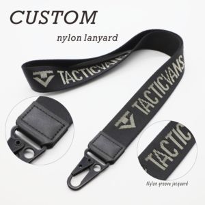 LBR Gift Custom Printed Thickened Polyester/Nylon Groove Jacquard Eco-Friendly Heavy Duty Metal Eagle Hook Durable Carabiner