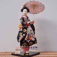 Figurine de Geisha japonaise de 12 pouces en résine, style Frozen, avec fonction de souffleur d'air, neuve, pour la décoration de la maison et les cadeaux de restaurant