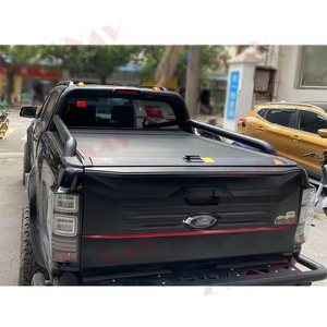 Couverture de camionnette rigide, étanche, à enroulement manuel, en alliage d'aluminium, avec verrouillage, pour <span class=keywords><strong>Ford</strong></span> <span class=keywords><strong>Ranger</strong></span> <span class=keywords><strong>Wildtrak</strong></span> - Product Image 5