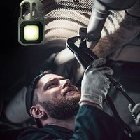 Mini lampe torche LED COB à clip magnétique, design ultra-fin en alliage d'aluminium, indice de protection IP44, protection contre les surcharges, idéale pour la randonnée