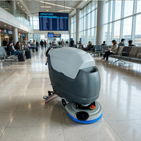 Nettoyeur de sols électrique commercial de haute qualité à faible niveau sonore, équipement de nettoyage autoporté pour usine industrielle et entrepôt