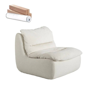 2026 Stylish <b>Single</b> White Boneless Modular Cloud <b>Sofa</b> Vacuum Compression Nordic Home Decor Furniture for Small Apartment - Product Image 5
