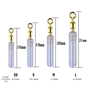 YOUME <strong>Silicone</strong> Fishing <strong>Float</strong> Tube Copper Head Swivel 360 Degree Rotating Anti Knot <strong>Floats</strong> Fishing Accessories - Product Image 2