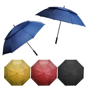 도매 자동 오픈 47/62/68 인치 초대형 우산 특대 더블 방수 방풍 스틱 브랜드 골프 우산
