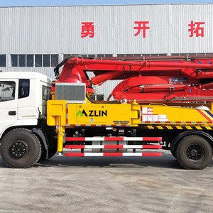 Pompe à béton Zoomlion d'occasion de 63 mètres, remise à neuf, montée sur camion, pompe à béton sur remorque, pompe à ciment - Product Image 2