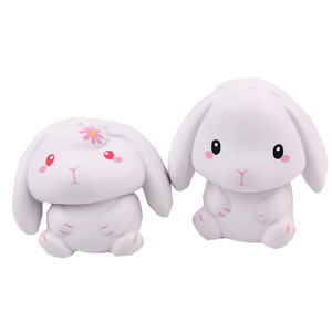 CHENXI Slow-Rise Kawaii Rabbit Shape Stress Relief PU Foam Squishy Toy <b>Ball</b> for 5 to 7 Years Old Kids - Product Image 3