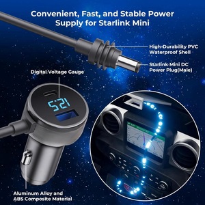 Starlink <span class=keywords><strong>Mini</strong></span> adaptador de cargador de coche a Cable DC 2M 12V 24V 18AWG encendedor de cigarrillos a Cable de alimentación DC para vehículo autobús RV - Product Image 2