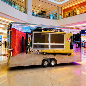 Chariot de restauration mobile carré robuste au design moderne et épuré pour la restauration rapide et les collations, construction solide avec étagère supplémentaire pour le rangement - Product Image 3