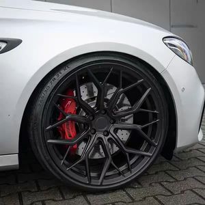 Jantes forgées JWYC 17-24 pouces 5x112 5x120 6061-T6, finition noir satiné, concaves profondes, compatibles avec BMW M Audi <span class=keywords><strong>RS</strong></span> - Product Image 4