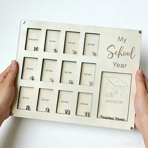 Cadre <span class=keywords><strong>photo</strong></span> personnalisé en bois pour la fin de l'année scolaire K12 – Souvenirs mémoriaux, cadeaux personnalisés, décoration intérieure - Product Image 4