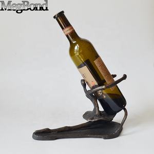 Soporte para <span class=keywords><strong>botella</strong></span> de vino de bailarina de Ballet de hierro fundido, elegante estante de vino de bailarina de Metal, decoración única para el hogar, artesanías de Metal - Product Image 5
