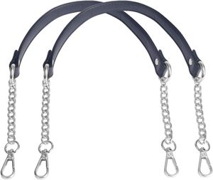 Beaulegan <b>Purse</b> Chain Handles Microfiber Leather Replacement For Shoulder Bag Or Handbag Inch Long PCS Silver - Product Image 1