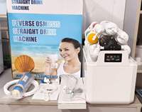 Purificateur d'eau RO électrique en plastique à 6 étapes personnalisé, 0,0001 µm, sans réservoir, autonettoyant, avec robinet intelligent, pour usage domestique et hôtelier