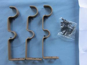 Di lusso moderno doppio drappeggio asta termina casa in metallo mode palo della finestra <span class=keywords><strong>con</strong></span> venature di legno palla per il sud Europa tende per la casa - Product Image 6