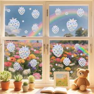 Autocollant de fenêtre statique à impression UV écologique, électrostatique, double face, réutilisable, décoration de la maison, autocollant détachable - Product Image 1