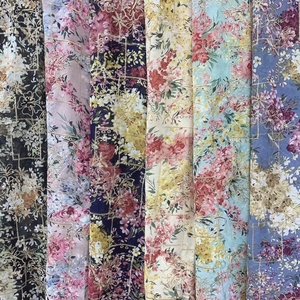 Tissu <span class=keywords><strong>en</strong></span> <span class=keywords><strong>voile</strong></span> de polyester à imprimé floral, broderie ajourée, style Dubaï, pour robes de mariée et vêtements féminins (OEM/ODM) - Product Image 4