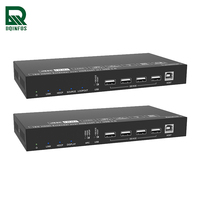 Extender KVM 4K60 HD-MI Melalui Kabel CAT6A Tunggal 100m HDBaseT 3.0 Video Tanpa Kompresi dengan USB2.0 IR RS232 Pass Through