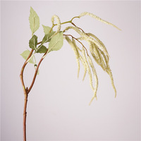Feuilles de saule artificielles en soie, fausses fleurs suspendues, décoration florale minimaliste INS pour mariage, aménagement de plafond, décoration murale pour la maison, vente en gros