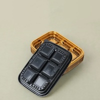 Boîtes d'emballage en plastique jetables pour mini-gâteaux, 9 compartiments, avec couvercle transparent, pour pâtisseries, biscuits sucrés, contenants de rangement