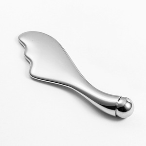 Barra de masaje ocular de metal más vendida en <span class=keywords><strong>Amazon</strong></span>, espátula y aplicador, cuchara para crema facial, barra de aplicación, aplicador de crema ocular de belleza - Product Image 1