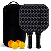 Set Raket Pickleball Custom OEM 2-Paddle 4-Ball 13.5mm Honeycomb Core Bersertifikasi USAPA untuk Kustomisasi Grosir
