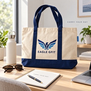 Bolsa de lona personalizable con logotipo bordado, resistente, para regalo de boda, recuerdo de fiesta. - Product Image 6