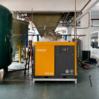 Compresseur d'air à vis à fréquence variable 75KW 90KW 8bar à entraînement direct industriel, moteur IE4 PM avec contrôle à distance IoT