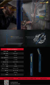 200lm ที่หนีบแม่เหล็กแบบพกพากันน้ำหมุนได้180องศา<span class=keywords><strong>ปากกา</strong></span>ไฟทำ<span class=keywords><strong>งาน</strong></span> LED ขนาดกะทัดรัด - Product Image 6