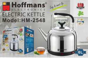 Hoffmans HM-2548 Hervidor <span class=keywords><strong>Eléctrico</strong></span> de Doble Pared de 6L, 2000W, Calentador de Agua de Ebullición Rápida, Protección Contra Ebullición en Seco, Electrodoméstico Comercial - Product Image 5