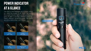 TrustFire Đèn Pin Từ Tính MC5 Đèn Pin Từ Tính Siêu Sáng Mạnh <span class=keywords><strong>3300</strong></span> <span class=keywords><strong>Lumens</strong></span> Để Đi Bộ Đường Dài - Product Image 3