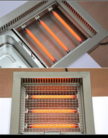 Table de barbecue coréen sans fumée pour extérieur, avec grille électrique intégrée 3600W pour restaurant