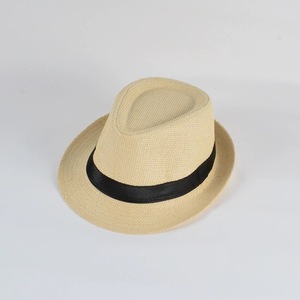 Sombrero de Pescador HT-2199 de Paja para Playa, Ala Estrecha, Protección Solar, Estilo Fedora, para Verano - Product Image 4