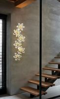Applique murale moderne à LED avec prisme en verre K9, idéale pour les couloirs de chambre à coucher