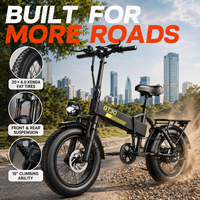 Nuevo Modelo 2027, Bicicleta Eléctrica Plegable de 500W con Llantas Anchas, Bicicleta Eléctrica, E-bike, Bicicleta Eléctrica, Fatbike