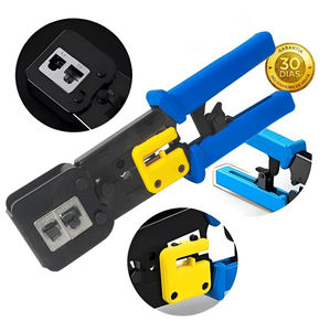 Outil de sertissage hydraulique Lan Eazy Through Crimper pour câbles réseau 6P 8P Cat5e Cat6 <span class=keywords><strong>RJ45</strong></span> - Product Image 2