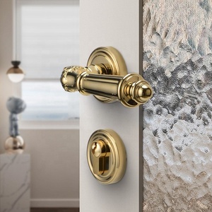 Hot bán cao cấp chống chèn từ rắn brass xử lý Door Lock Set cho cửa gỗ - Product Image 3