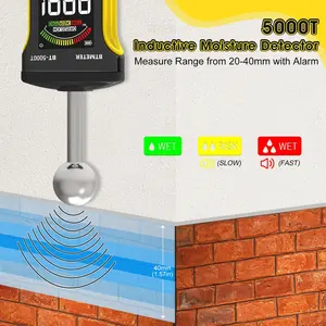 Détecteur d'humidité mural sans broche BT-5000T - <span class=keywords><strong>Testeur</strong></span> d'humidité du <span class=keywords><strong>bois</strong></span> 20-40 mm <span class=keywords><strong>de</strong></span> profondeur Alarme humide/risque/<span class=keywords><strong>sec</strong></span> <span class=keywords><strong>Testeur</strong></span> <span class=keywords><strong>de</strong></span> surface - Product Image 5