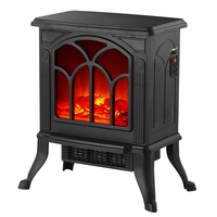 Cheminée électrique avec effet de flamme 3D réaliste, poêle électrique, ventilateur en céramique, chauffage PTC