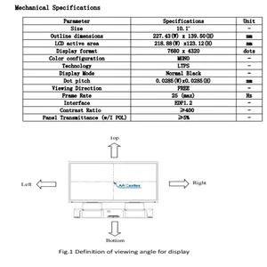 <span class=keywords><strong>10</strong></span> <span class=keywords><strong>inch</strong></span> 8K đơn sắc <span class=keywords><strong>LCD</strong></span> hiển thị-Độ nét cao 9.9 <span class=keywords><strong>inch</strong></span> TFT <span class=keywords><strong>LCD</strong></span> 7680*4320 IPS 8K HD <span class=keywords><strong>LCD</strong></span> 40Pins 3D máy in Màn hình hiển thị - Product Image 6