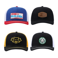 Gorra de béisbol personalizada de 6 paneles con visera rígida microcurvada Richardson 112, bordada, estilo camionero de verano