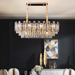 Lampe LED suspendue en cristal K9, design nordique moderne, luminaire décoratif de plafond, idéal pour une Villa, un restaurant, un hôtel ou un appartement - Product Image 5