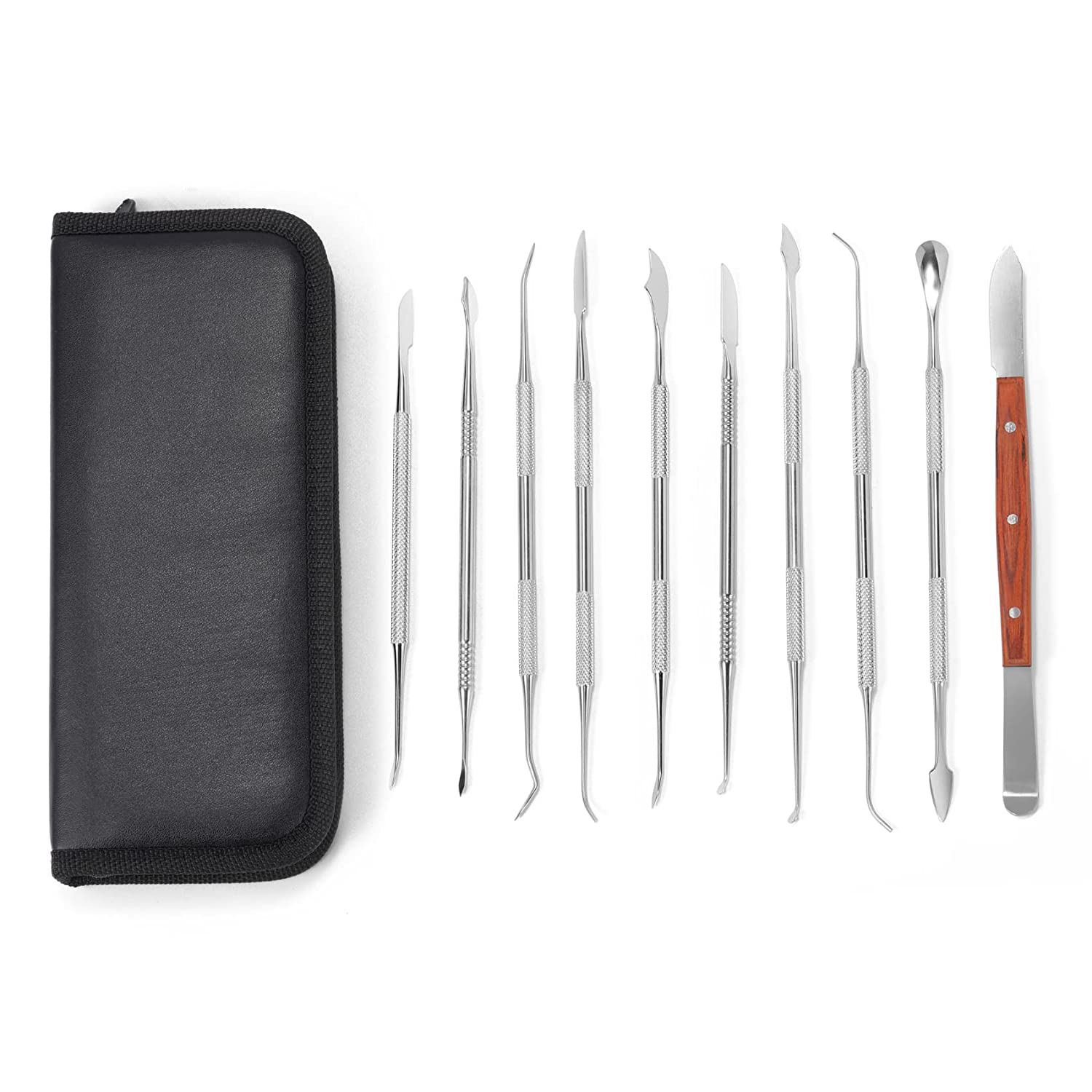 Set Di 12 Strumenti Per Intagliare La Cera, In Acciaio Inox, A