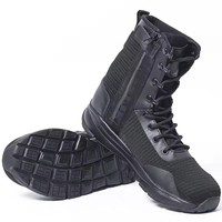 Bottes tactiques pour hommes, lacées, en nylon, pour la randonnée dans le désert, l'aventure en plein air, l'escalade, l'alpinisme hivernal, imperméables