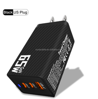 Chargeur de téléphone portable à charge rapide 65W GaN PD prise EU/UK/US adaptateur d'ordinateur pour IPHONE 16/15/14/13/12