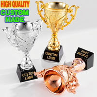 Copa de Metal de Lujo Personalizada para Ganadores de Maratones, Ceremonias de Premiación, Decoración de Eventos, Recuerdo Promocional
