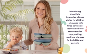 Silicon Bibs Top Seller Food Grade Silicone Suction <b>Plate</b> for Children and Baby Dining Platter for Toddlers Anti Slip - Product Image 6
